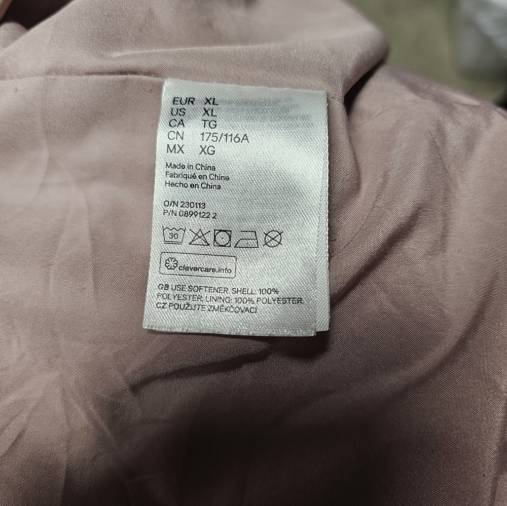 H&M Plus Teddy Shearling Hooded Long Sleeve Oversized Jacket Size XL - Picture 8 of 13